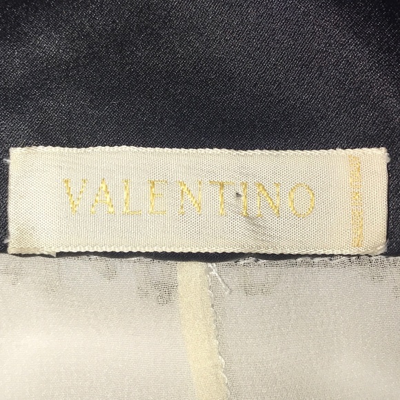 Rare Authentic Valentino Jeweled Pussy-bow Blouse - Picture 6 of 8